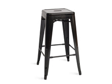 Load image into Gallery viewer, Black Metal Stool - The Everset
