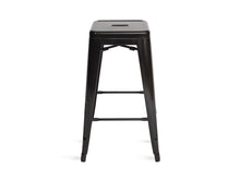 Load image into Gallery viewer, Black Metal Stool - The Everset
