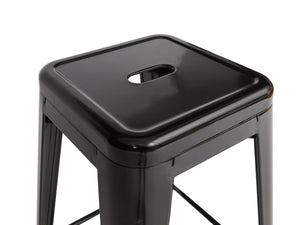 Black Metal Stool - The Everset