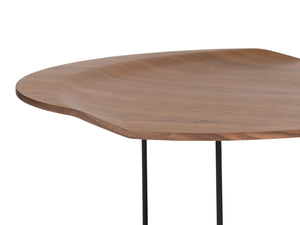 Curved Walnut Table - The Everset