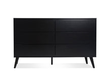 Load image into Gallery viewer, Wide Black Dresser - The Everset
