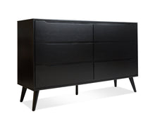 Load image into Gallery viewer, Wide Black Dresser - The Everset
