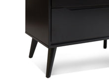 Load image into Gallery viewer, Wide Black Dresser - The Everset
