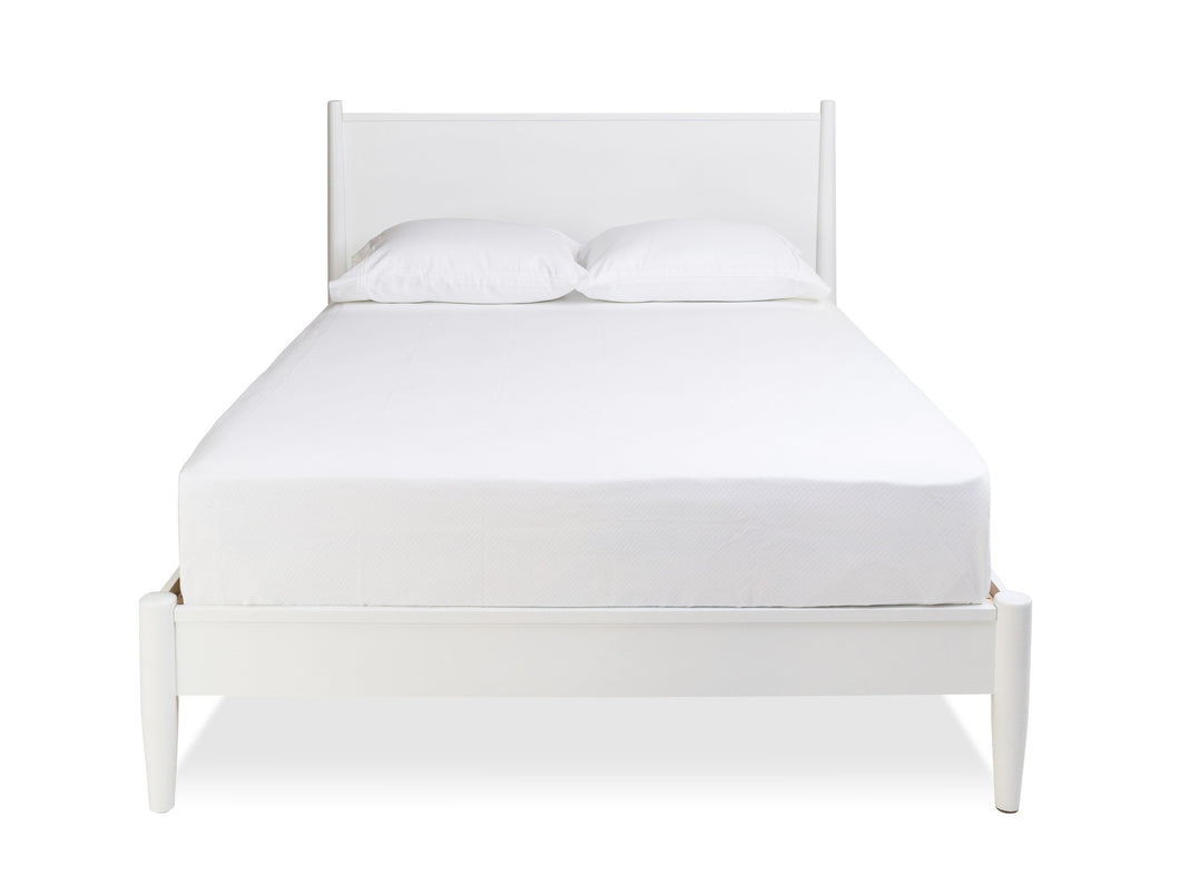 White Wood Bed - The Everset