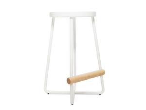 Simple White Stool - The Everset