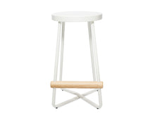 Load image into Gallery viewer, Simple White Stool - The Everset
