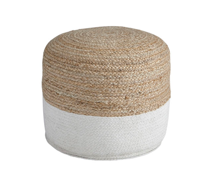 Jute Block Pouf - The Everset